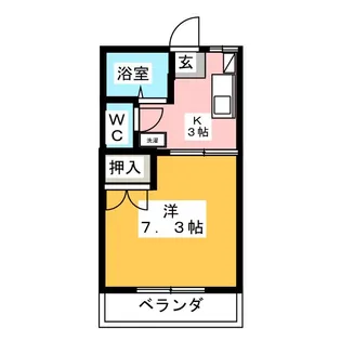 フローレンス白鳥【1階】の間取り