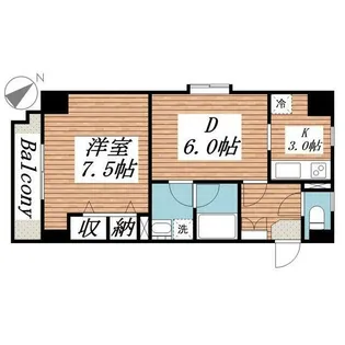 サンアーバン目黒【7階】の間取り