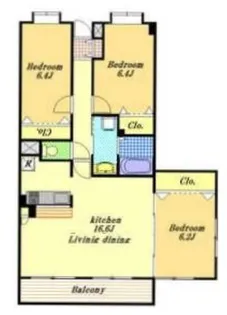アソシエーション【3階】の間取り
