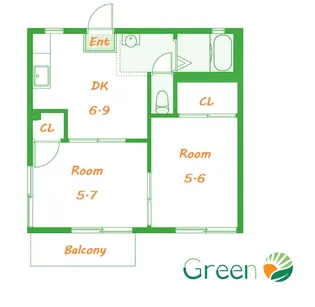 サンハイツ【1階】の間取り