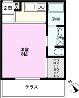 ロートシルト越谷【1階】の間取り