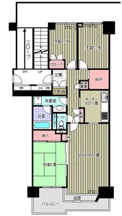 パークハウス新松戸311【5階】の間取り