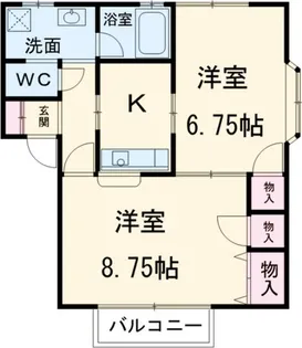 ピカデリーヒルズC【2階】の間取り