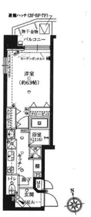 ルリオン神楽坂【7階】の間取り