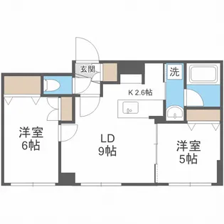 デイズ発寒南【1階】の間取り