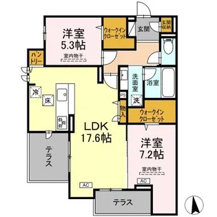 Grand View KAI【1階】の間取り