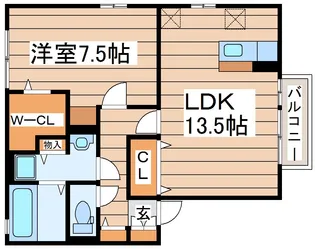 ウィルモア【1階】の間取り