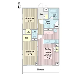 ルノール【1階】の間取り