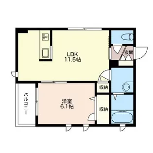 パラシオ北野【2階】の間取り