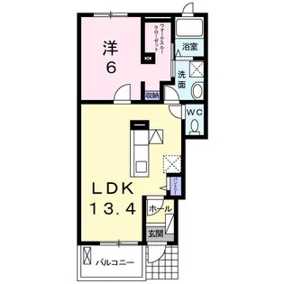エルシェアート南風【1階】の間取り