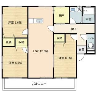 山豊ビル B棟【3階】の間取り