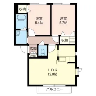 ニューハイムB【2階】の間取り
