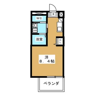 ピーステン名駅南【4階】の間取り