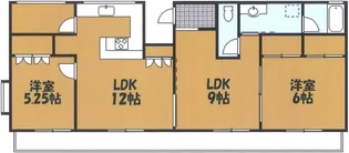 ピュアライトヒルズ【3階】の間取り