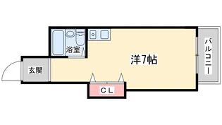 スペースシャトー中津【4階】の間取り