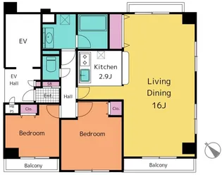リーラ白山【5階】の間取り