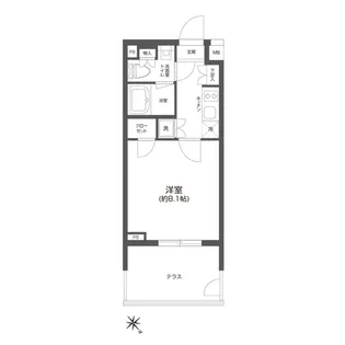 GRAN PASEO 四谷若葉【1階】の間取り