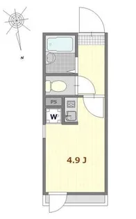 シャンテ谷在家【2階】の間取り