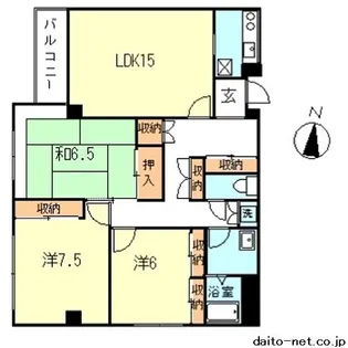 グレイスコート【3階】の間取り
