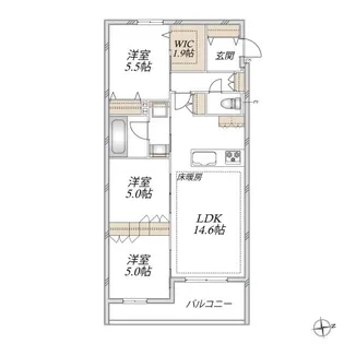 VESTA【2階】の間取り