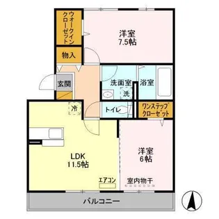 サンジュエル【3階】の間取り