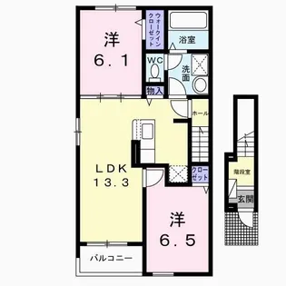 グラン ビレッジ ウー IV【2階】の間取り