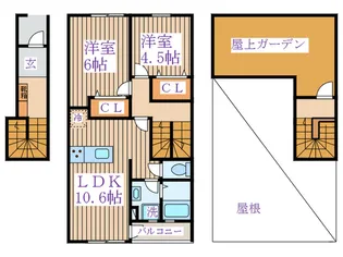レギアガーデン【2階】の間取り