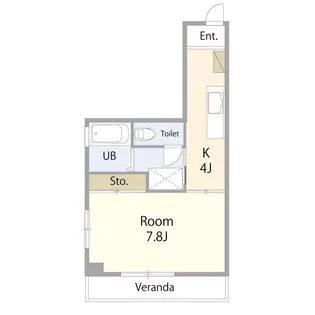 メゾンモンブラン【3階】の間取り