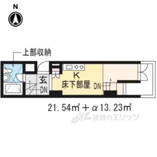 是空HORIKAWA【5階】の間取り