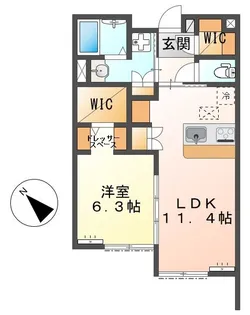 ISグランデ南大沢【1階】の間取り
