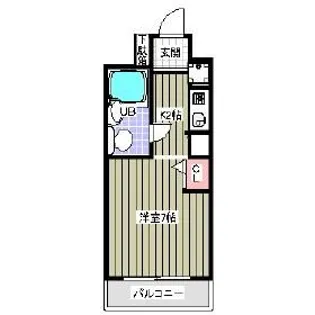 コスモプレイス蕨【1階】の間取り