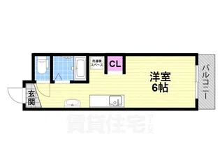 ソルテ住道【3階】の間取り