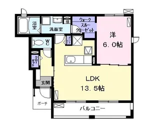 ラヴァーズ J【1階】の間取り