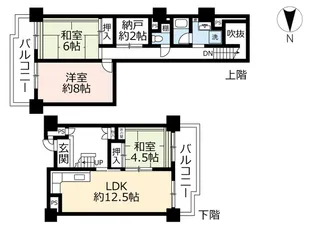 UR武庫川【10階】の間取り