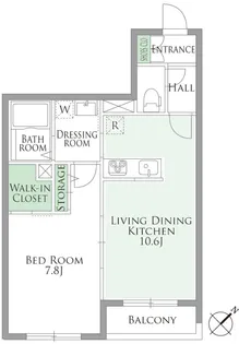 セレッソ荏原【3階】の間取り