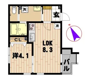 バノン【1階】の間取り