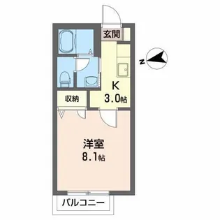 ドラゴンパークスF【2階】の間取り
