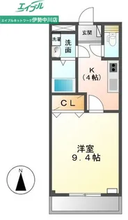 メゾンアムールII【2階】の間取り