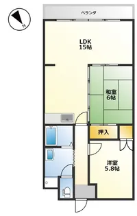 疋田マンション【2階】の間取り