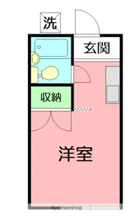 コーポグリーンヒル【1階】の間取り