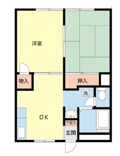 ハイツ・ロゼ【1階】の間取り