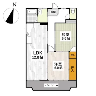 レジデンスヤマモト【2階】の間取り