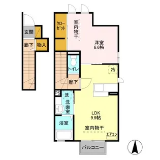プラシエンテ A【2階】の間取り