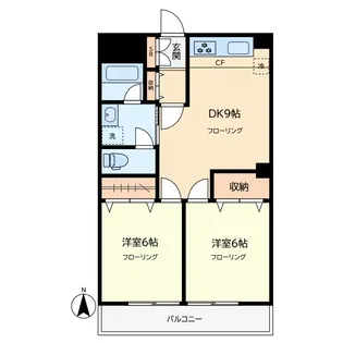 マンション都立大 602号【6階】の間取り