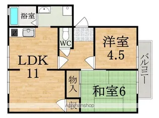 ロジュマン【2階】の間取り