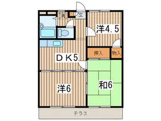 コーポサトー1【1階】の間取り