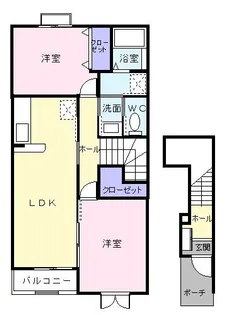 アルモニーヒルズB【2階】の間取り