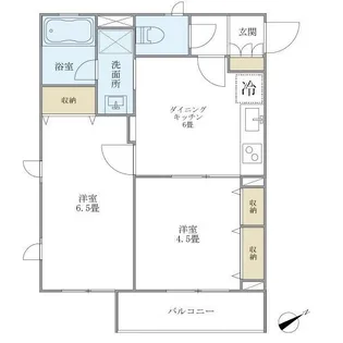 WELL House 東大井【2階】の間取り