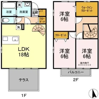 Grace Garden E【1階】の間取り