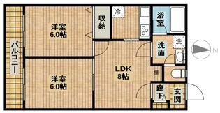 グランシャトー【5階】の間取り